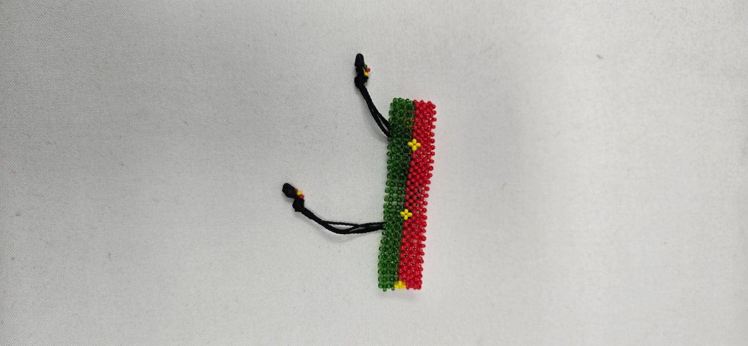 🇧🇫 Burkina Faso Adjustable Beaded Flag Bracelet – £10