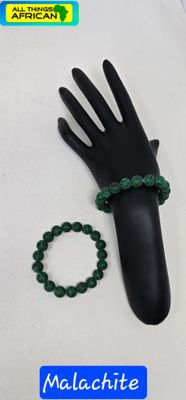 Malachite Power Bracelet – Handcrafted African Elegance | Purchase with Purpose