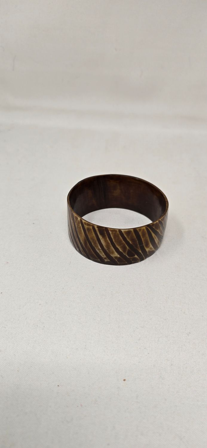 Handcrafted Horn Bangle (8cm) – Unique One-Off Piece | Ethical African Art - Kabare