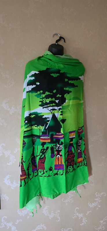 Sarong Wrap Bikini Wrap Swimsuit Cover Beachwear Cover Up - Green mix Print - Vakwavi