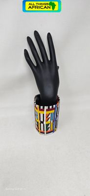 Handcrafted African Maasai Beaded Cuff Bracelet – Bold Statement Jewellery