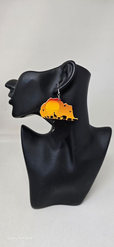 African Map Earrings - Jesoni
