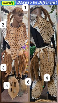 Authentic Zulu Warrior Regalia | Handcrafted African Cultural Attire | Support African Artisans
