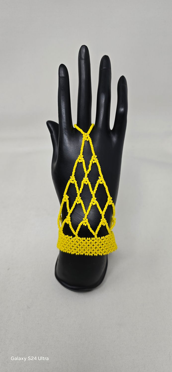 Beaded Hand Gloves - Medium and Large hand -  Sahina