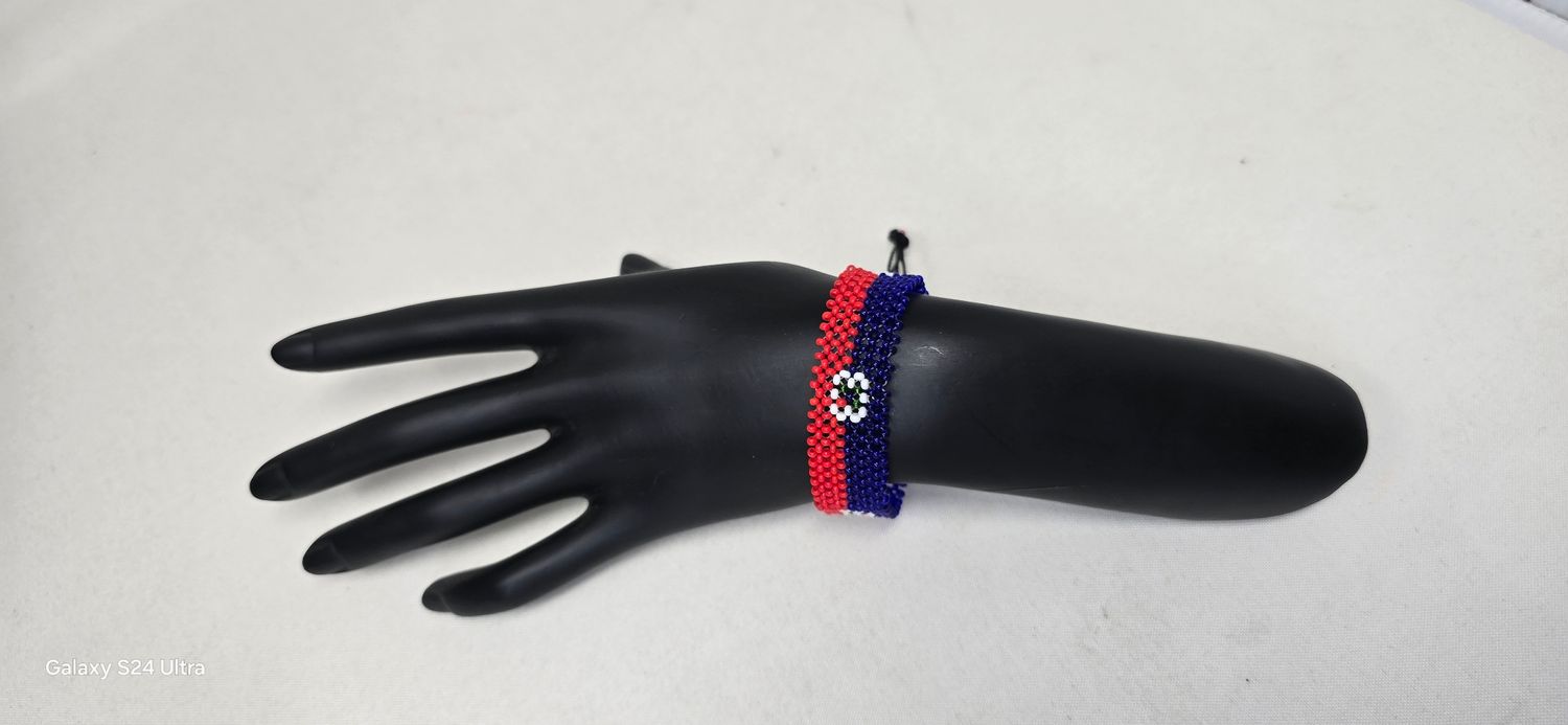 Handmade Haitian Beaded Adjustable Bracelet | Authentic Artisan Jewellery | Fair Trade Gift