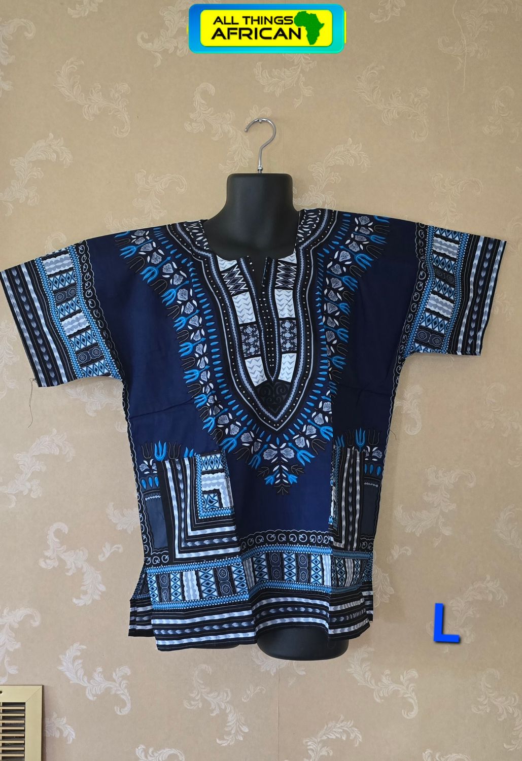 Dashiki Top - Darkblue - Malati - L
