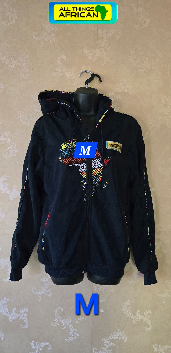🌍🖤 African Heritage Statement Hoodie Jacket – Size M | £75 - Zaliva