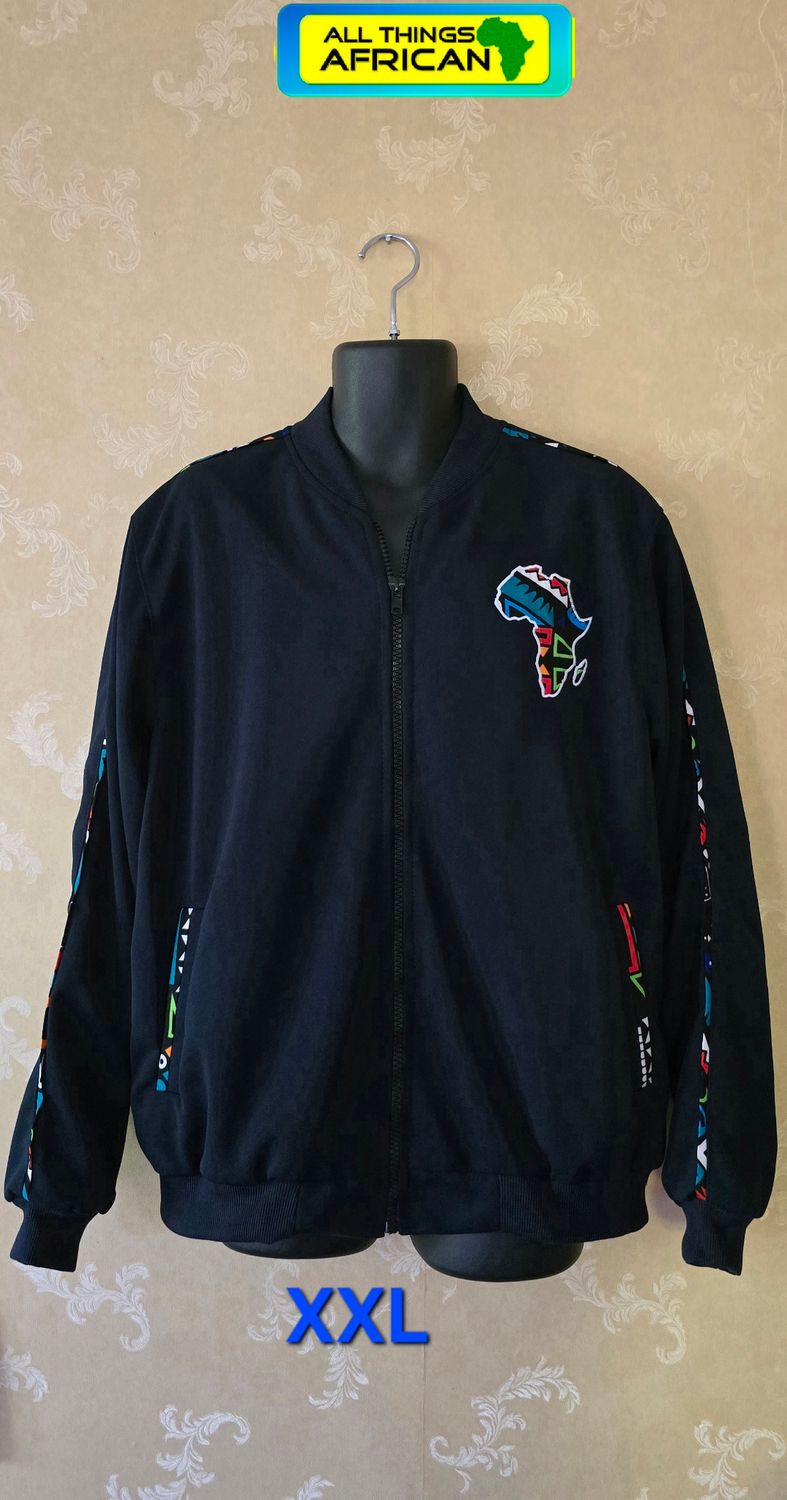 🖤 African Heritage Statement Bomber Jacket – XXL - Belite