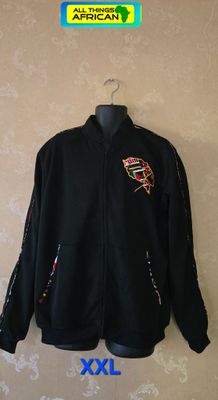 🖤 African Heritage Statement Bomber Jacket – XXL - Khanicha