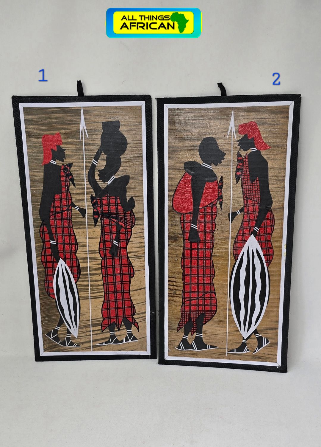 African Banana Artwork - "Vakwavi Veri"  20cm x 41cm