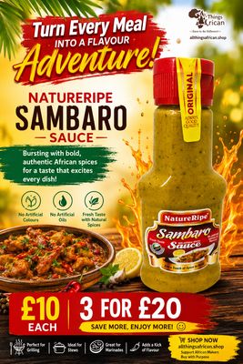NatureRipe Sambaro Sauce 240g | Tanzanian Spiced Sauce UK - Nne
