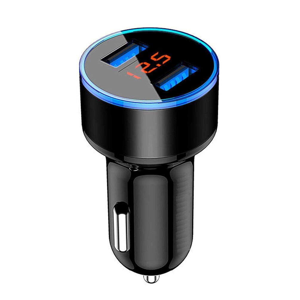 Dual USB car charger 3.1 with Voltage Current Display