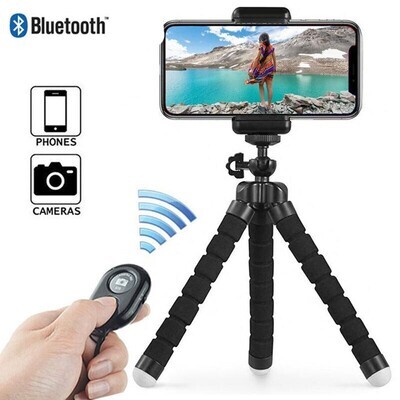 Phone Tripod with Bluetooth remote