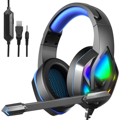 Over-ear 7.1 Wired Gaming Headphone RGB for PS5 PS4 XBOX PC