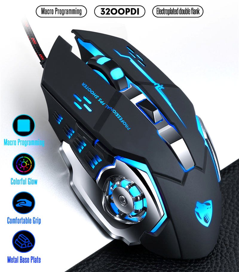 Wireless T-Wolf LED Gaming Mouse, Rechargeable &amp; Wireless