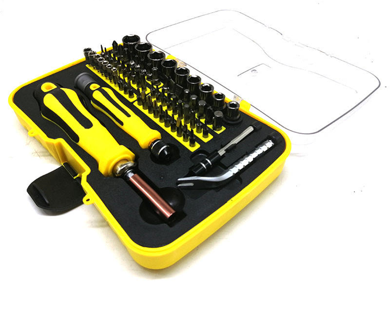 48 in 1 multi-purpose maintenance home kit with retractable screwdriver