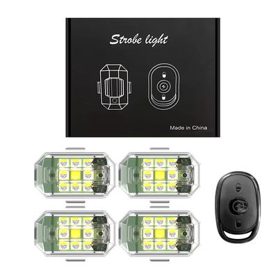 4Pcs Magnetic 7Colors Wireless LED Strobe Rechargeable Light