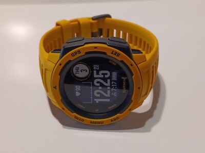 Garmin Instinct Rugged Outdoor Watch with GPS & Heart Rate Monitoring Sunburst Yellow