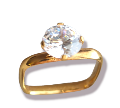 ANELLO SINGLE SHINE BIG GOLD