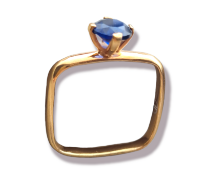 ANELLO SINGLE SHINE ZAFFIRO GOLD