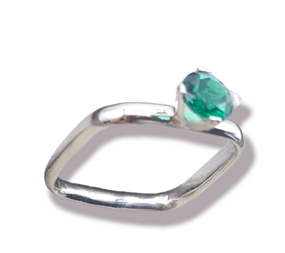 ANELLO SINGLE SHINE SMERALDO