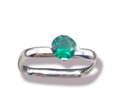 ANELLO SINGLE SHINE SMERALDO