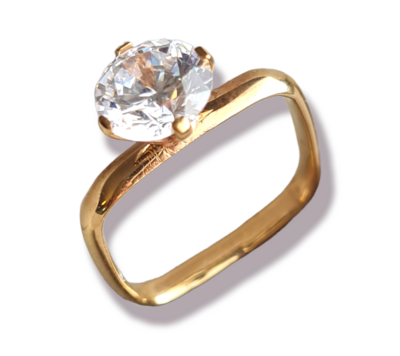ANELLO SINGLE SHINE BIG GOLD