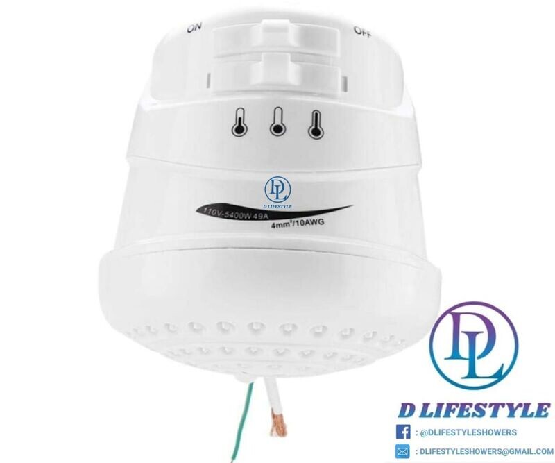 D Lifestyle Instant Heat Shower + Arm 3 Temperature