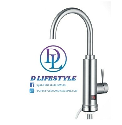 D Lifestyle Instant Heat Kitchen Tap (Stainless Steel)