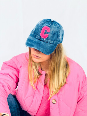 Casquette jeans/ pink