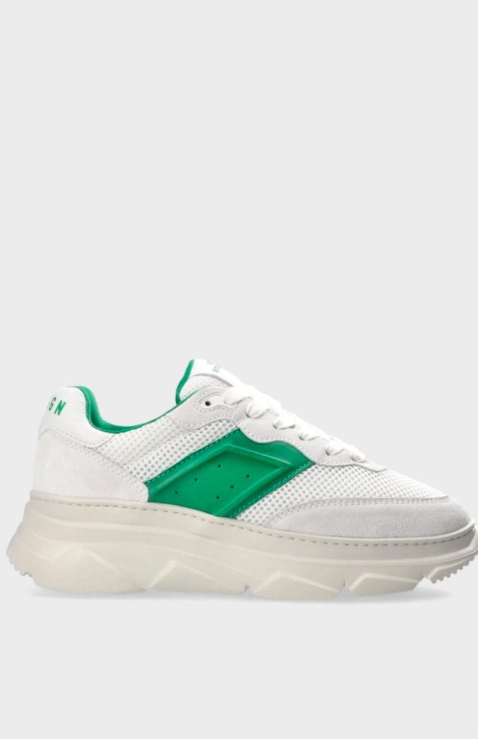 Basket Coppenhagen matérial mix White/green