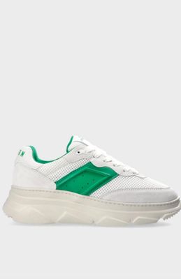 Basket Coppenhagen matérial mix White/green
