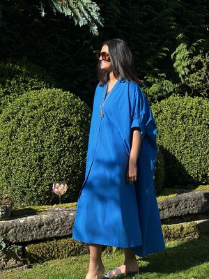 Robe June bleu electric
