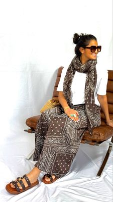 Jupe Bandana chocolat