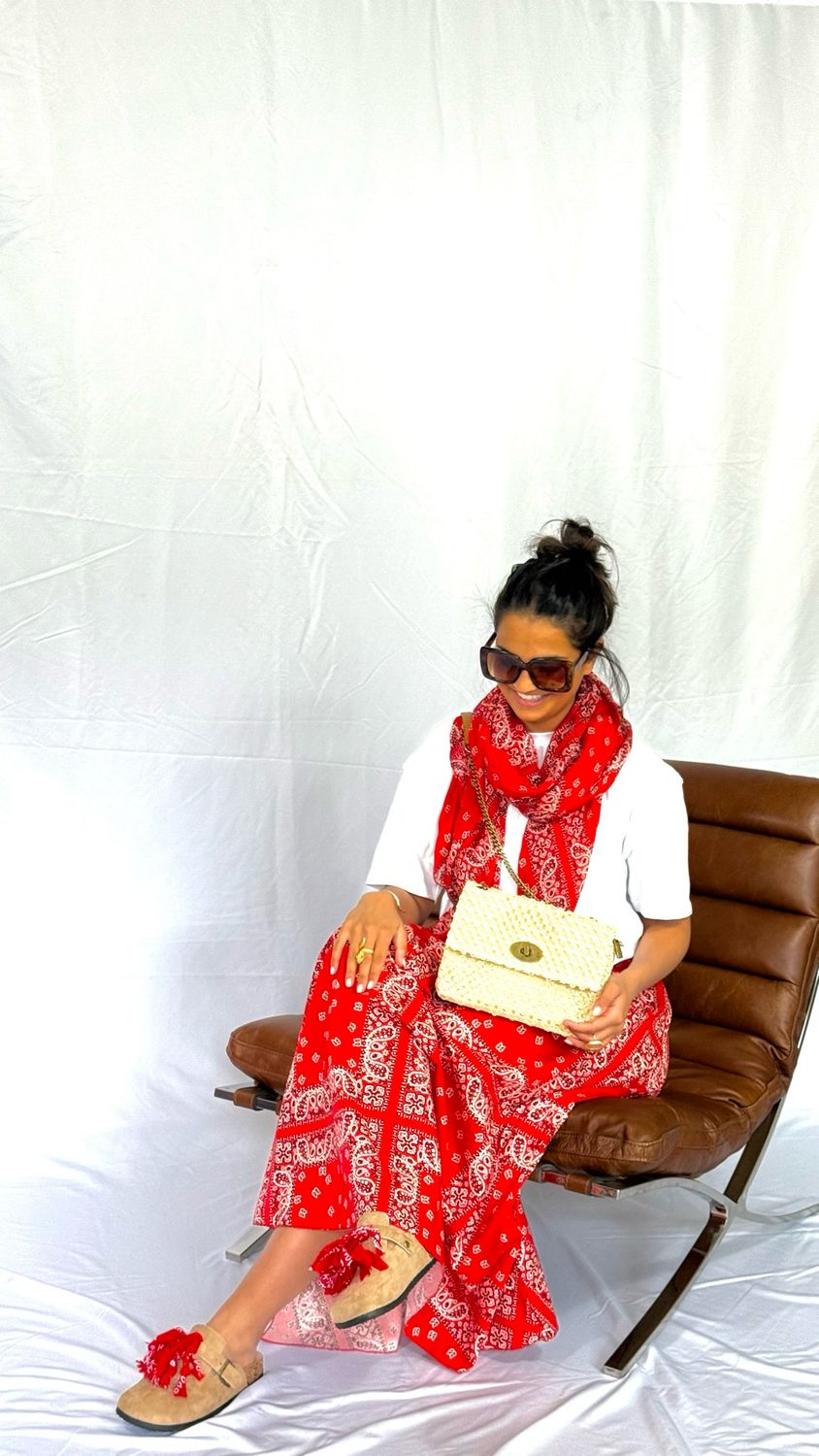 Jupe bandana red