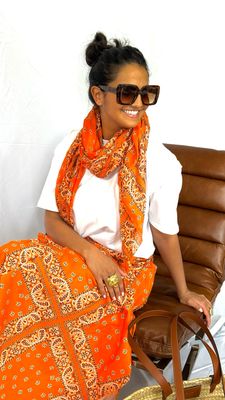 Jupe Bandana orange