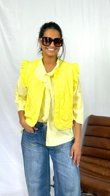 Chemise vichy jaune