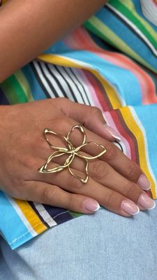 Bague marguerite réglable