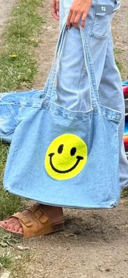 Sac smiley jaune
