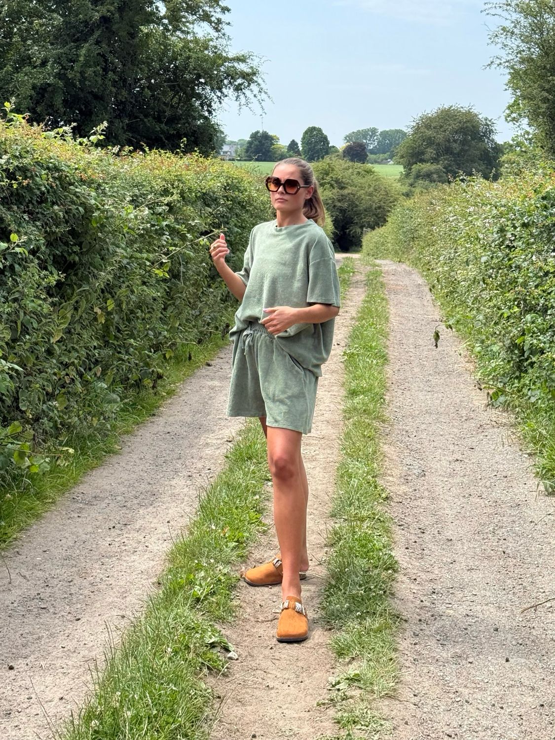 Short Éponge kaki