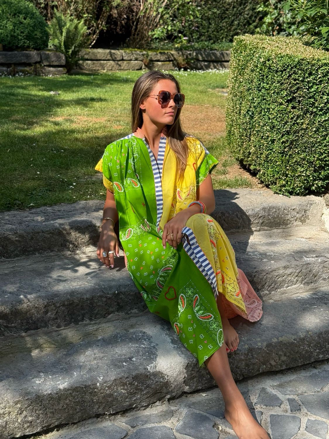 Robe bandana Lili jaune
