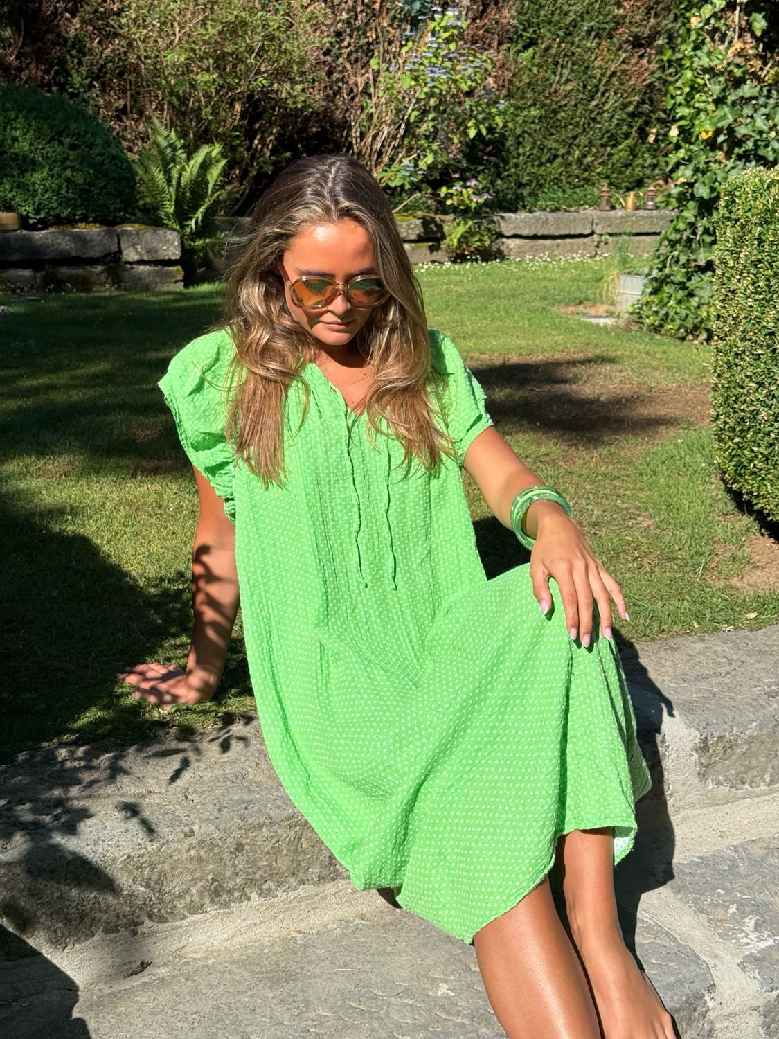 Robe lilas pomme