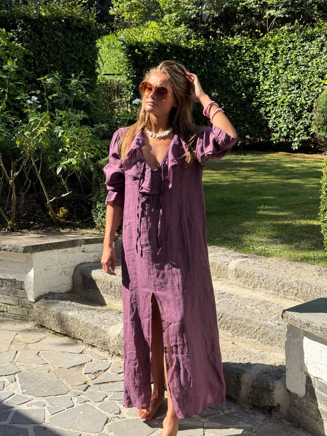Robe Léa prune