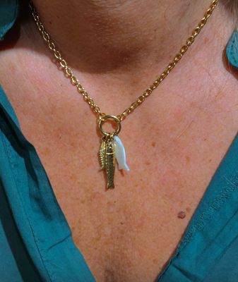 Collier poisson nacré