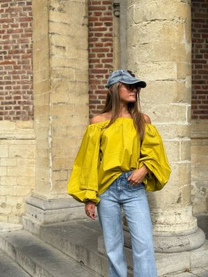 Top Celine jaune