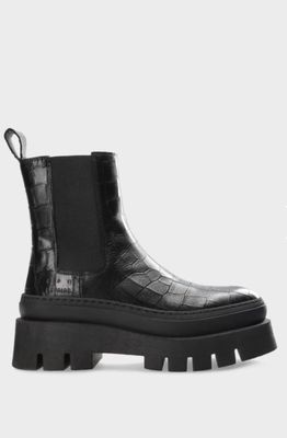 Boots Copenhagen CPH686 croco Leather black