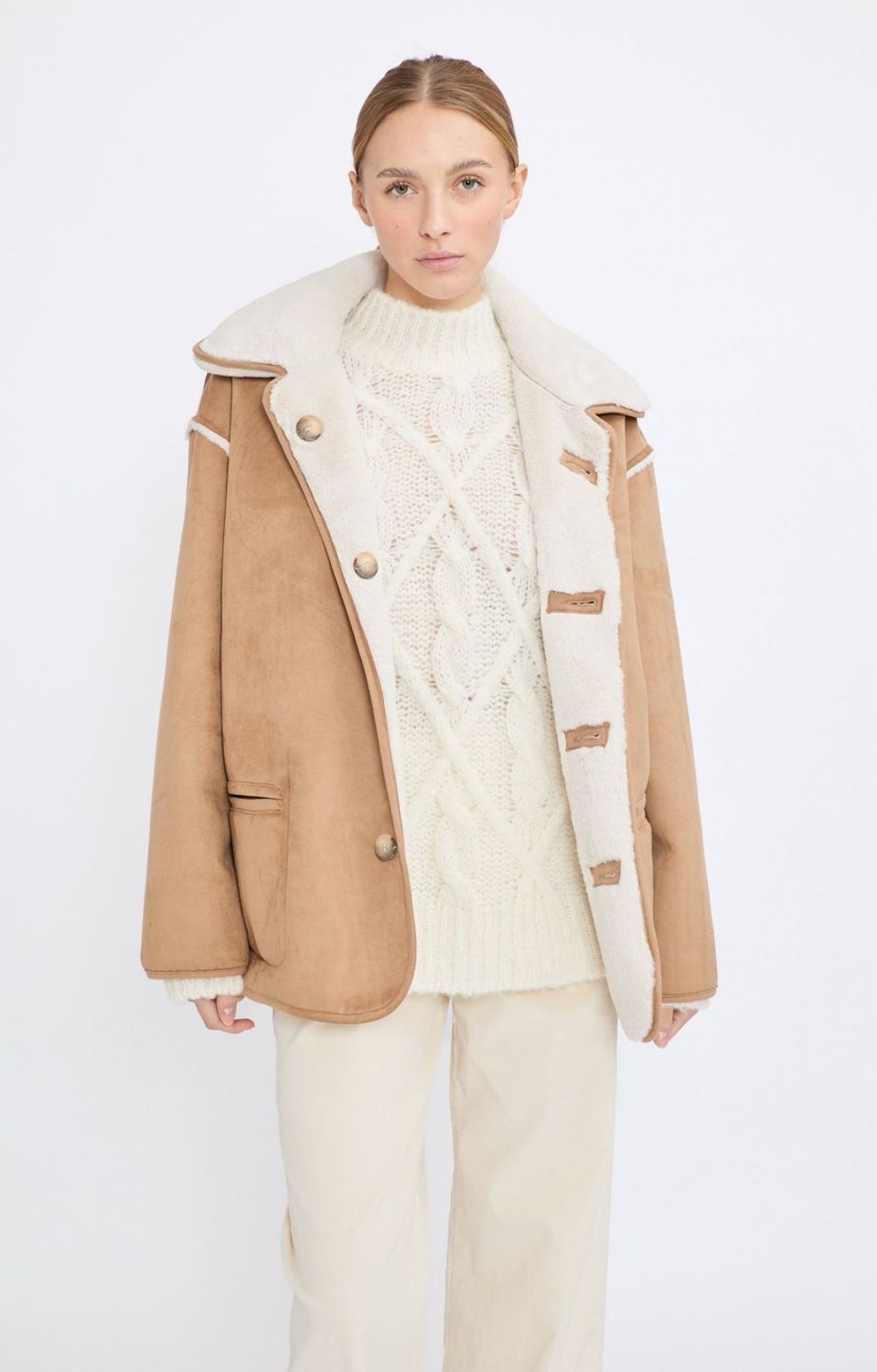Manteau Jeff Paige camel