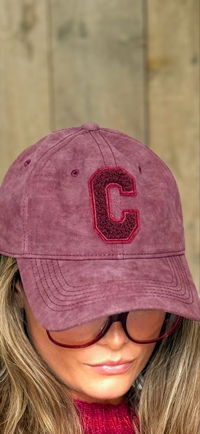 Casquette Chloé bordeaux