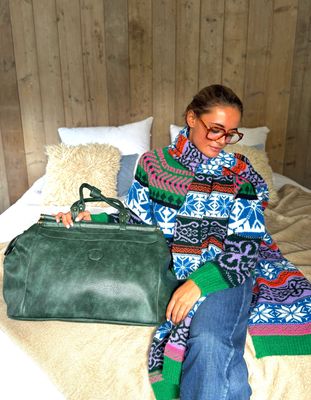 Sac de voyage Léo  vert sapin