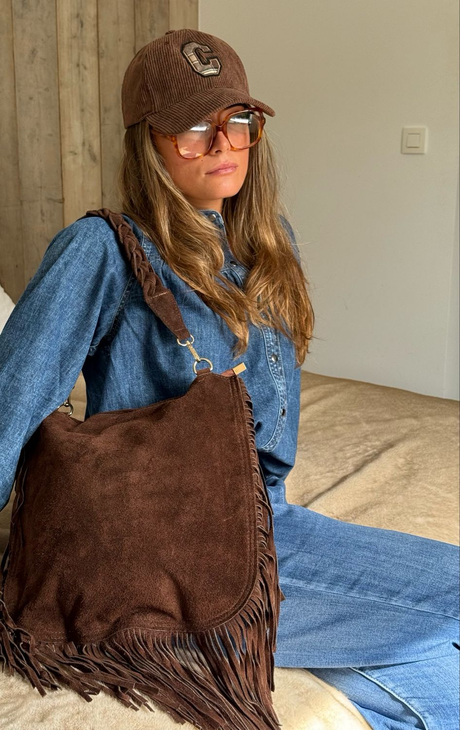 Sac Lisa daim chocolat